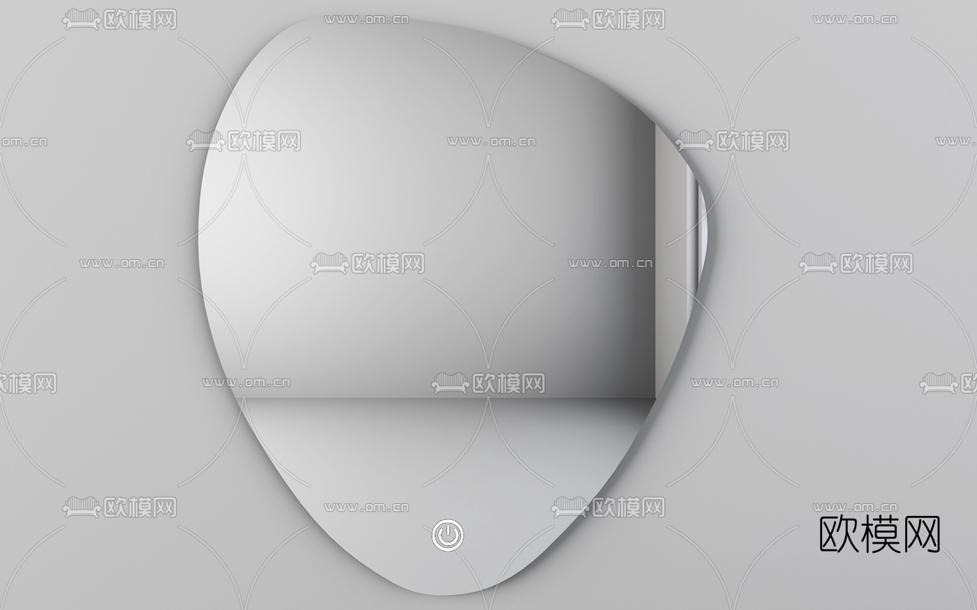 现代挂镜3d模型