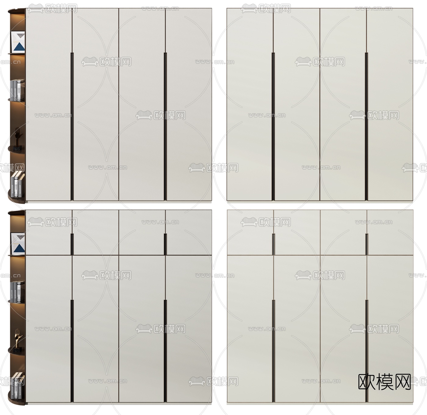现代衣柜3d模型