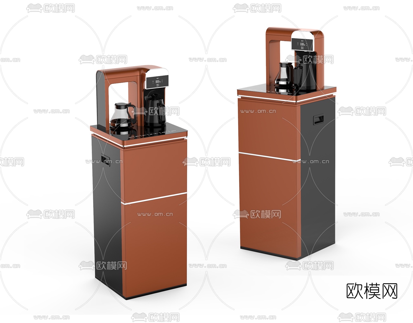 现代茶吧机3d模型下载