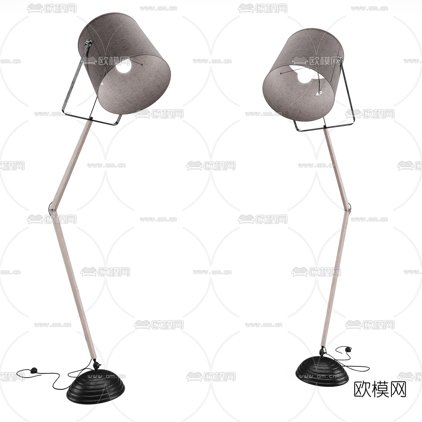 现代落地灯3d模型