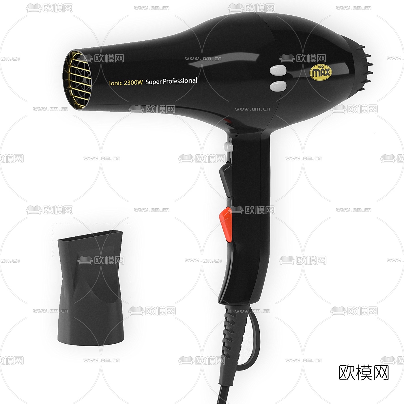 现代电吹风3d模型