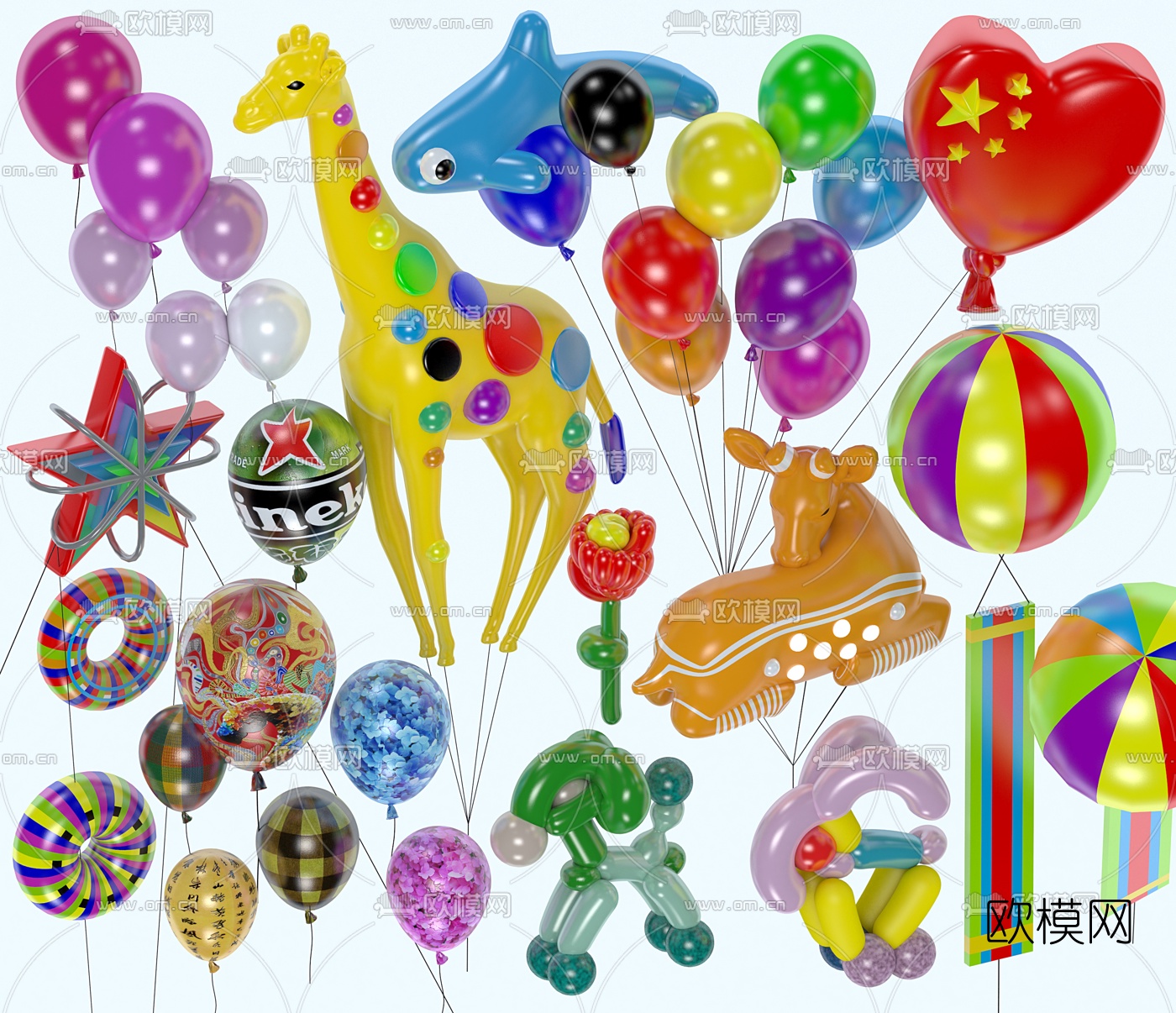 卡通气球图片素材免费下载 - 觅知网