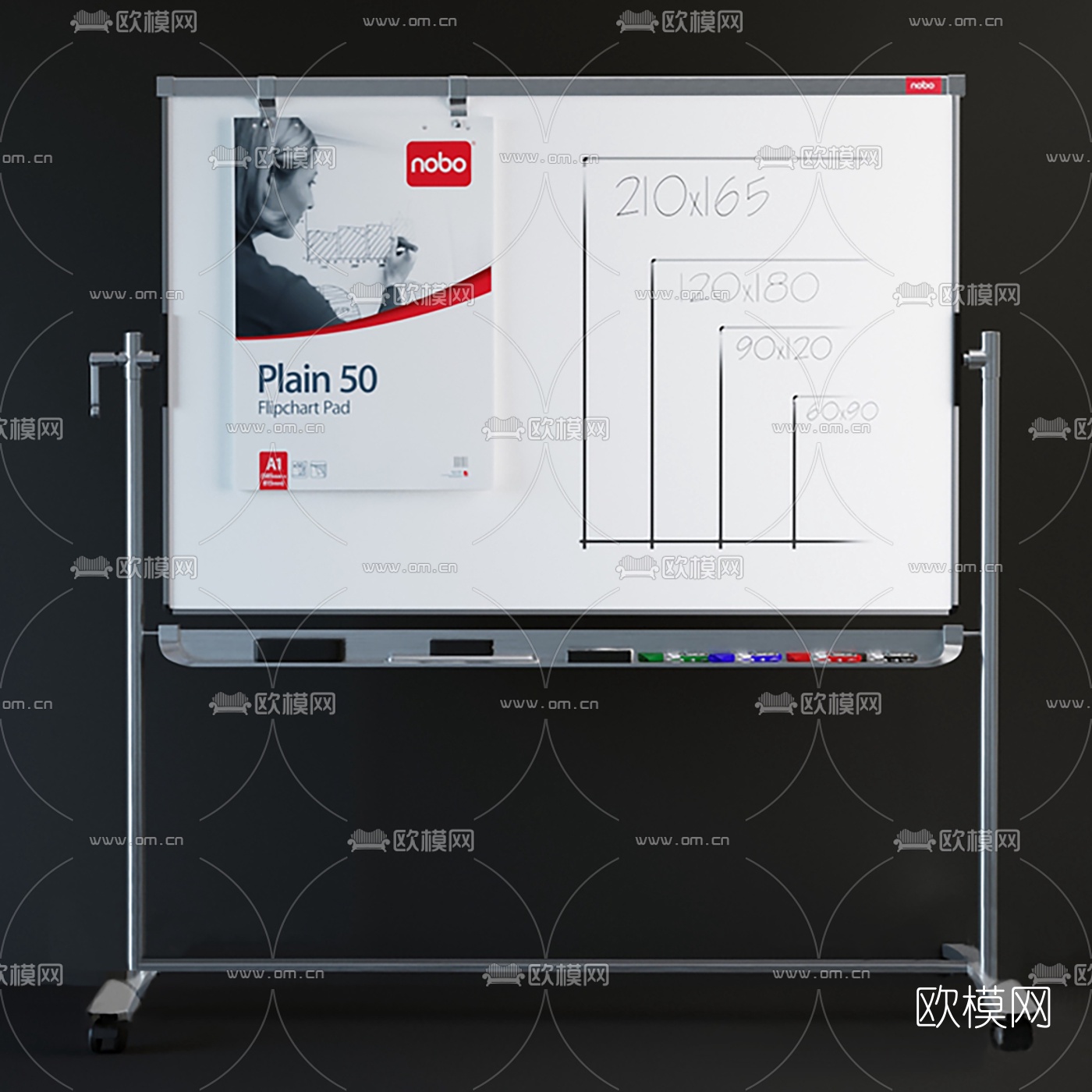 现代白板办公用品3d模型下载_ID10020005_3dmax免费模型-欧模网