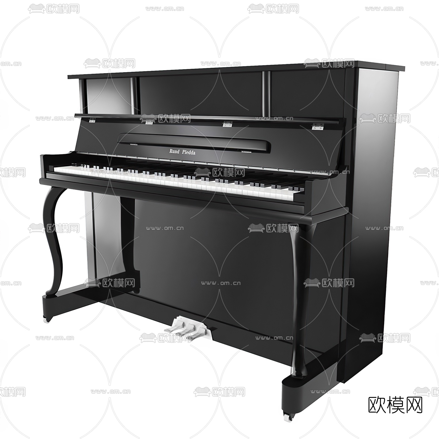 现代钢琴3d模型