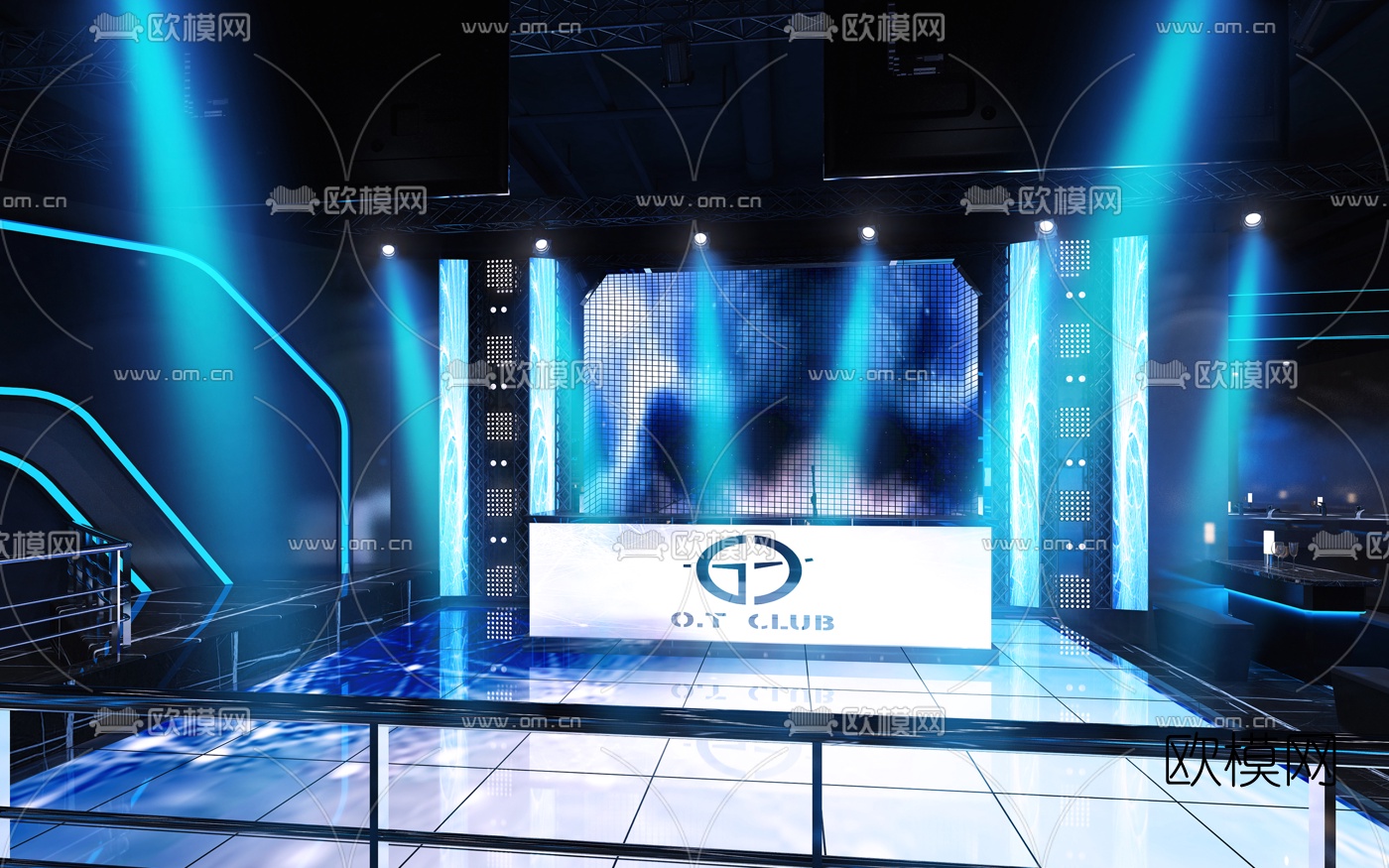 工业风酒吧3d模型
