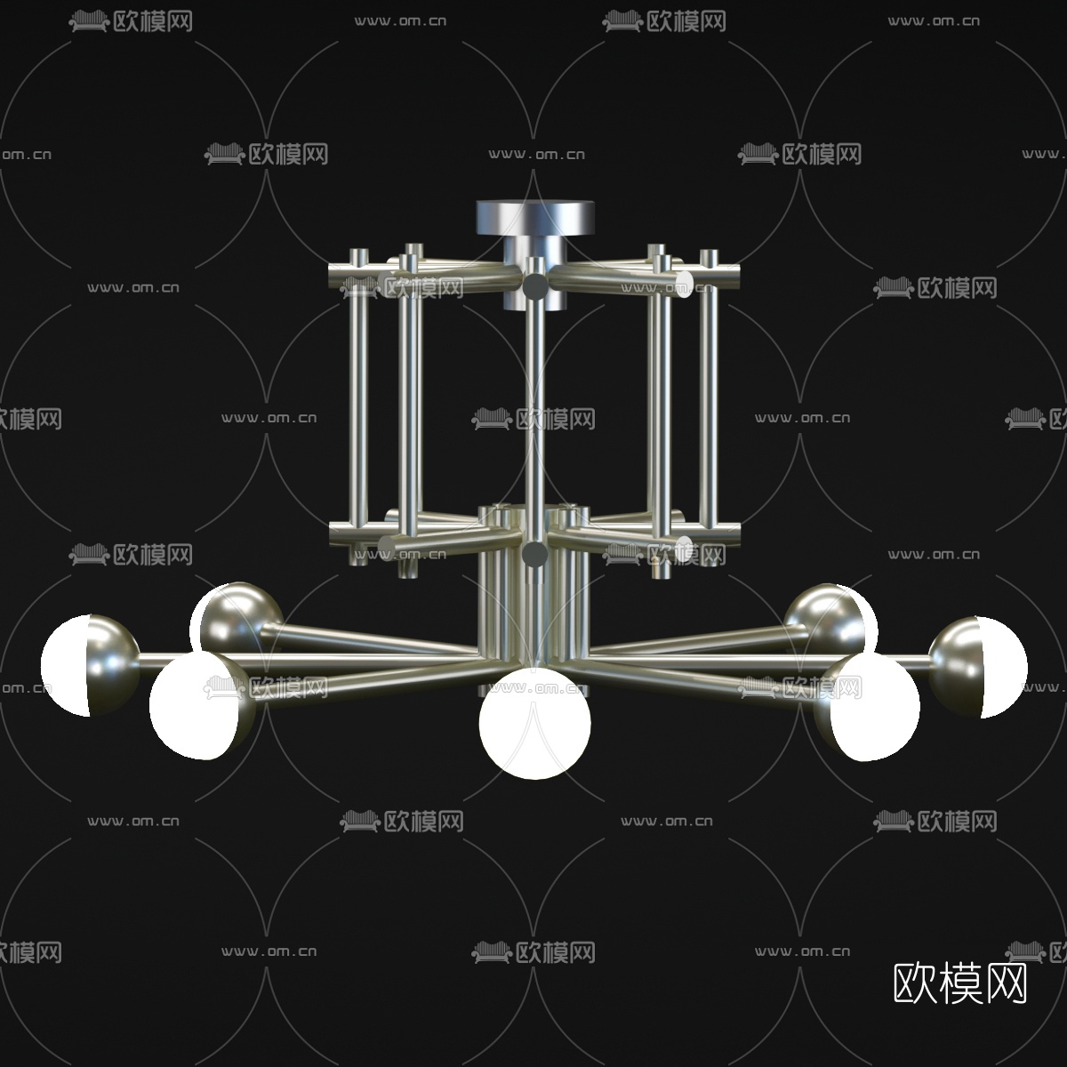 现代简约吊灯3d模型