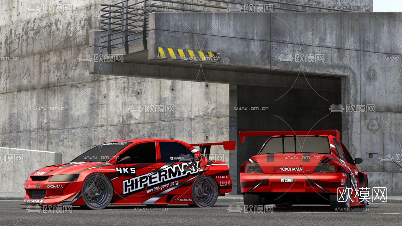 现代跑车汽车3d模型下载