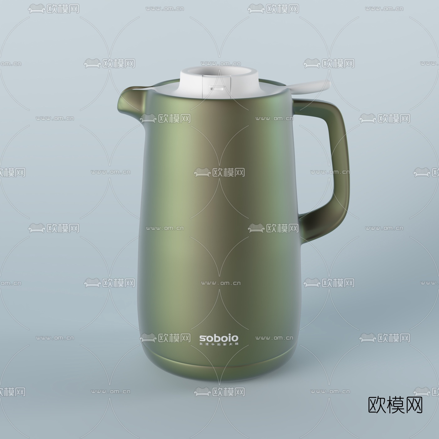现代热水壶保温壶3d模型