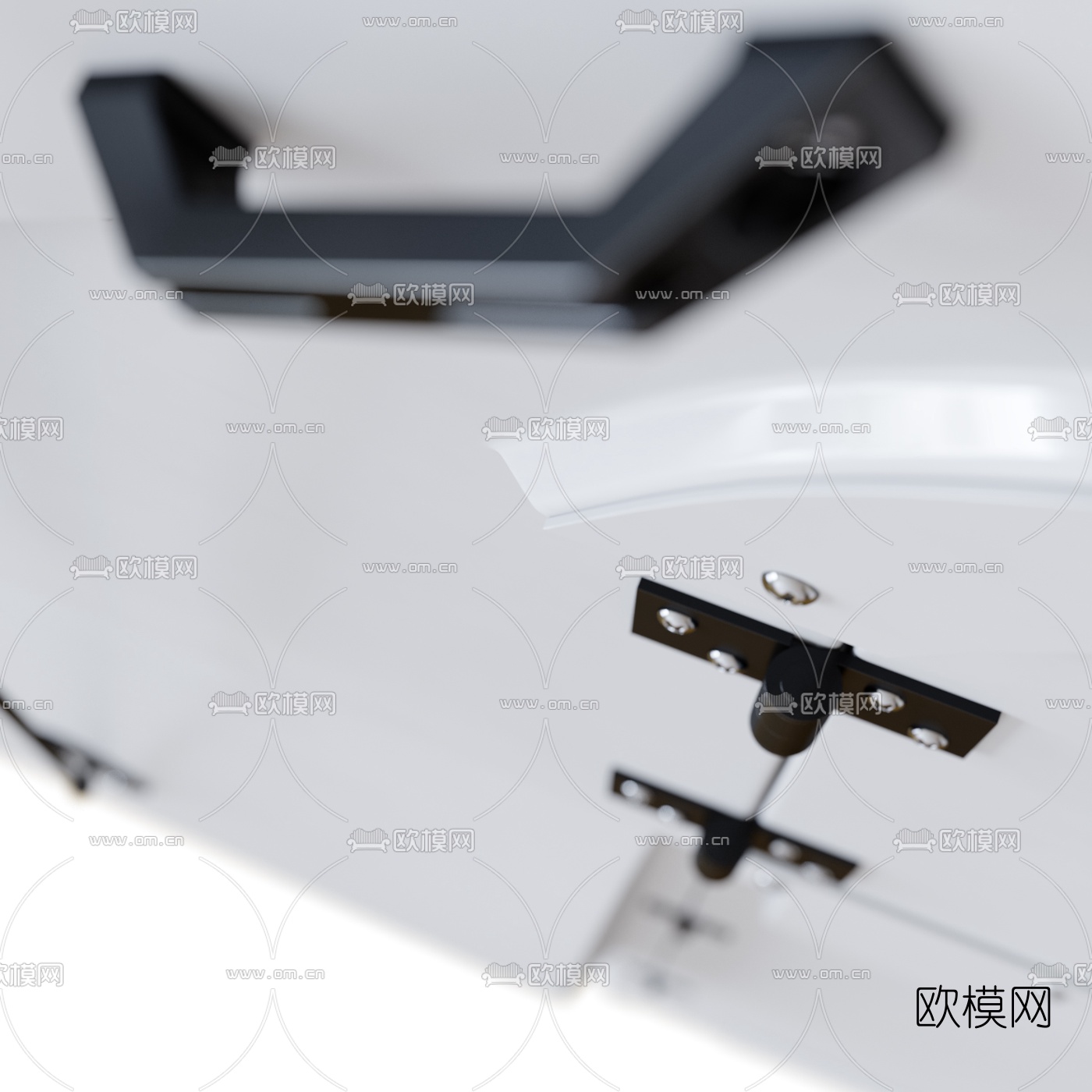 现代拖拉式房车3d模型下载（渲染图7）