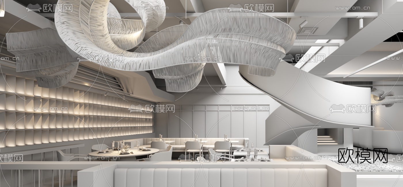 Funun Lab设计  JE北京餐厅3d模型