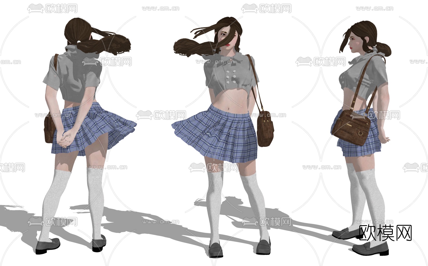 现代女学生su模型下载