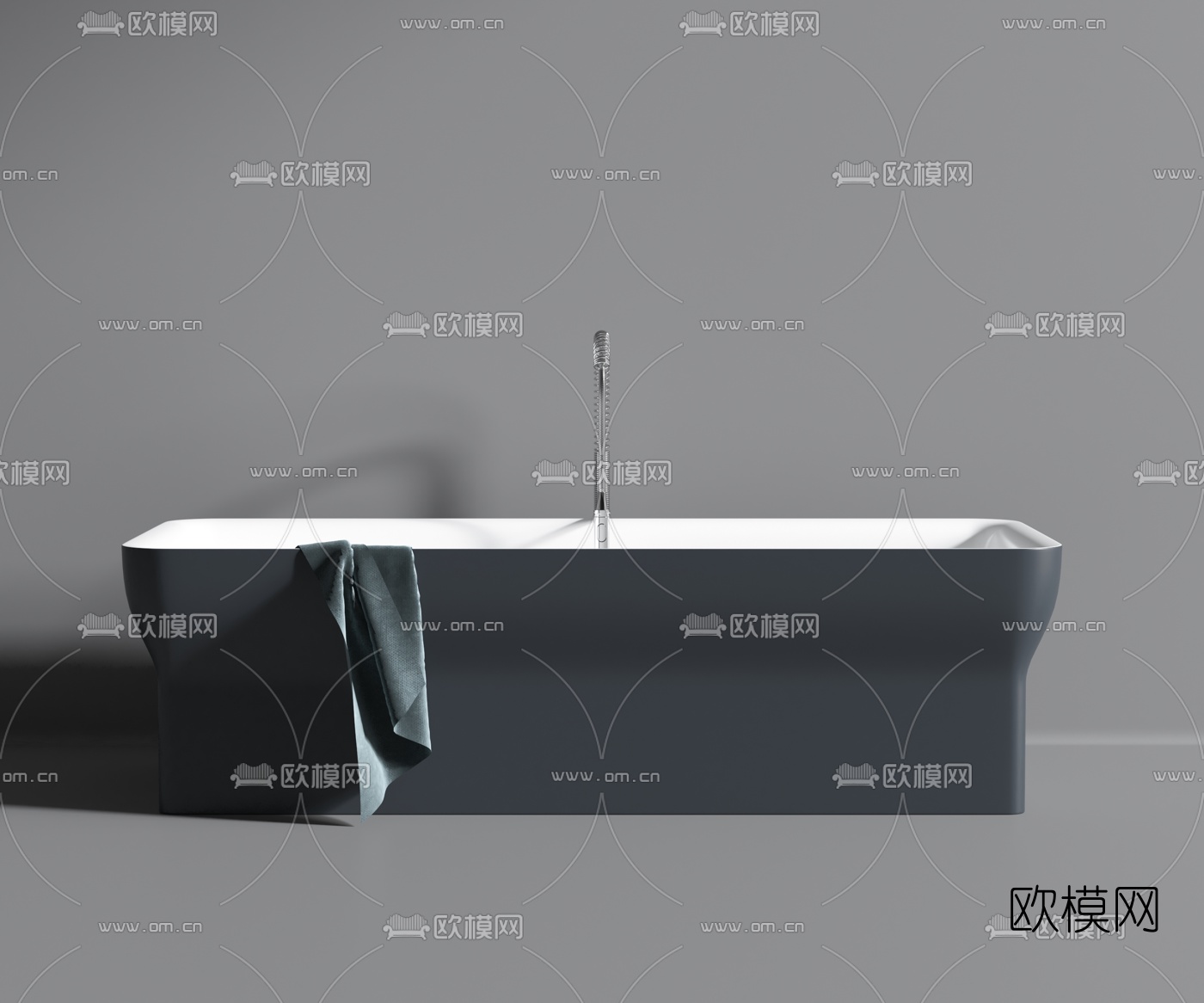 现代浴缸3d模型