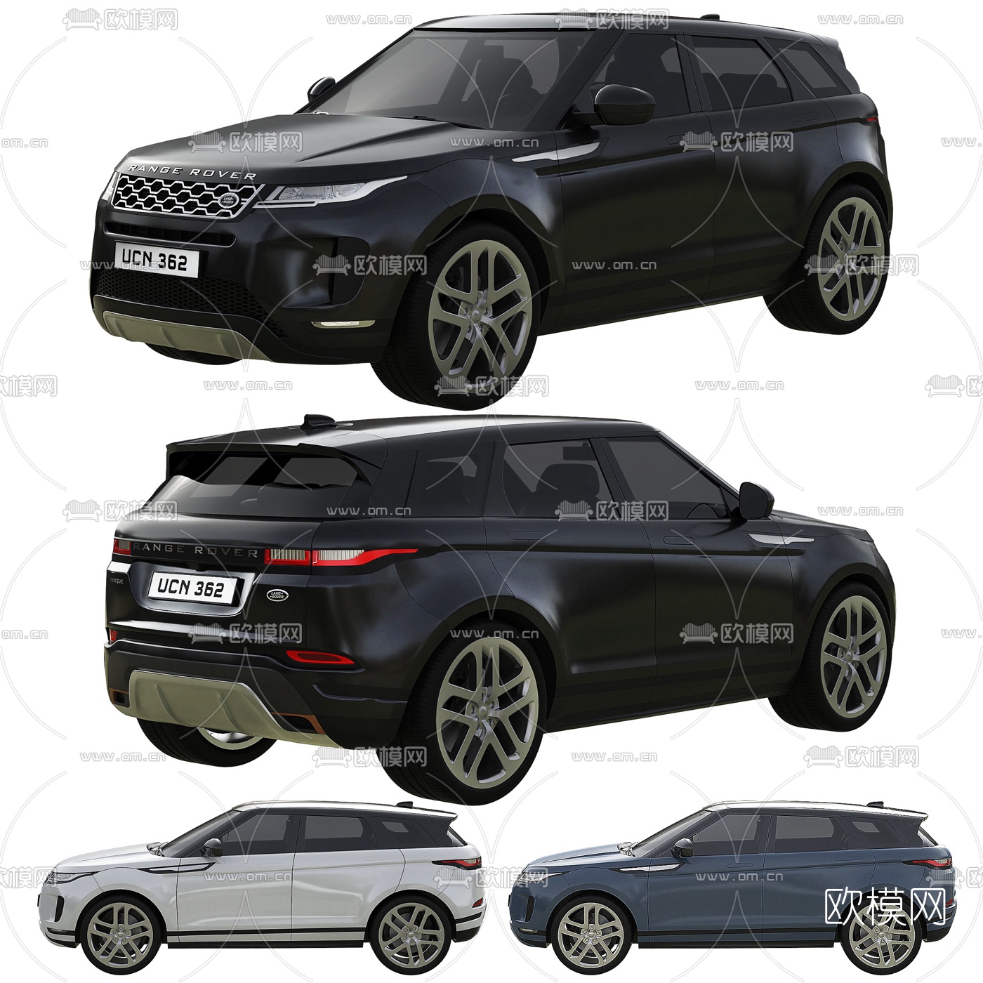 现代路虎越野车3d模型