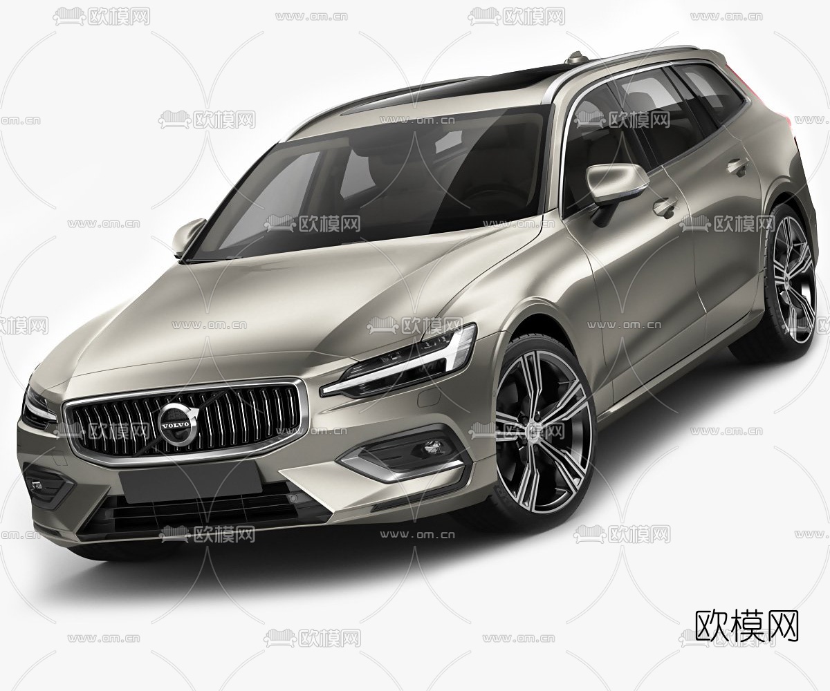 现代沃尔沃轿车3d模型