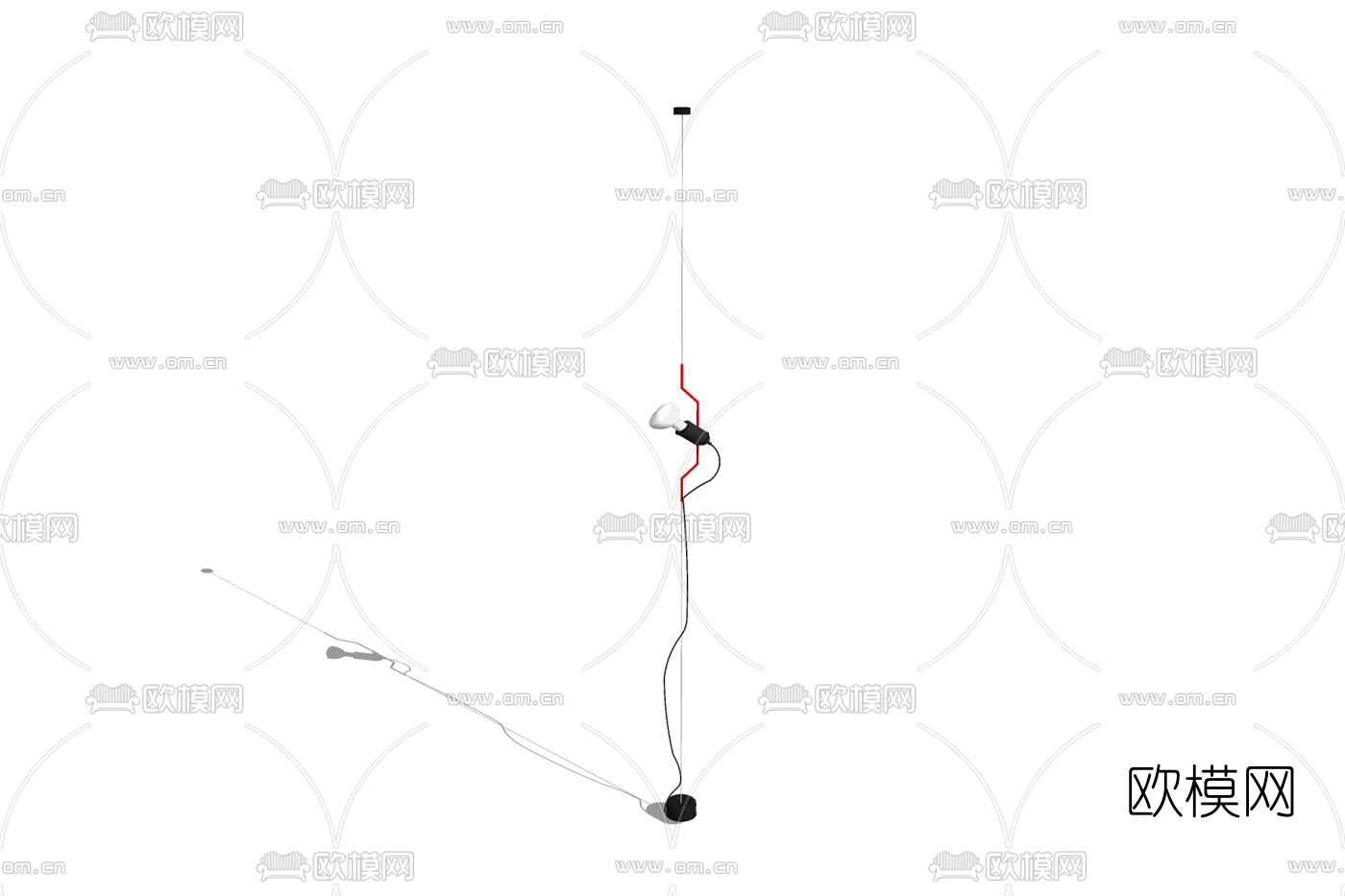 现代吊灯免费su模型