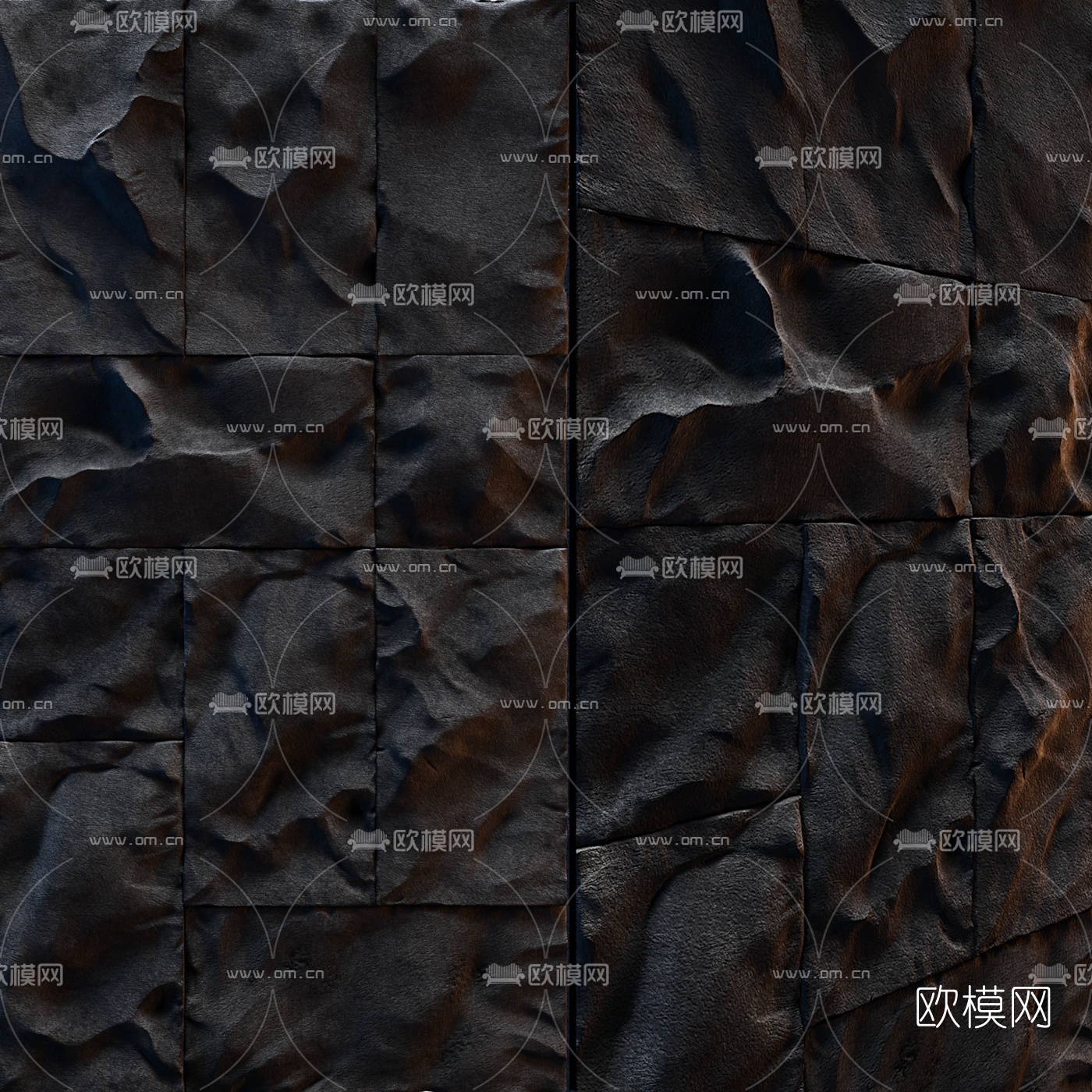 现代石墙拼花瓷砖3d模型下载