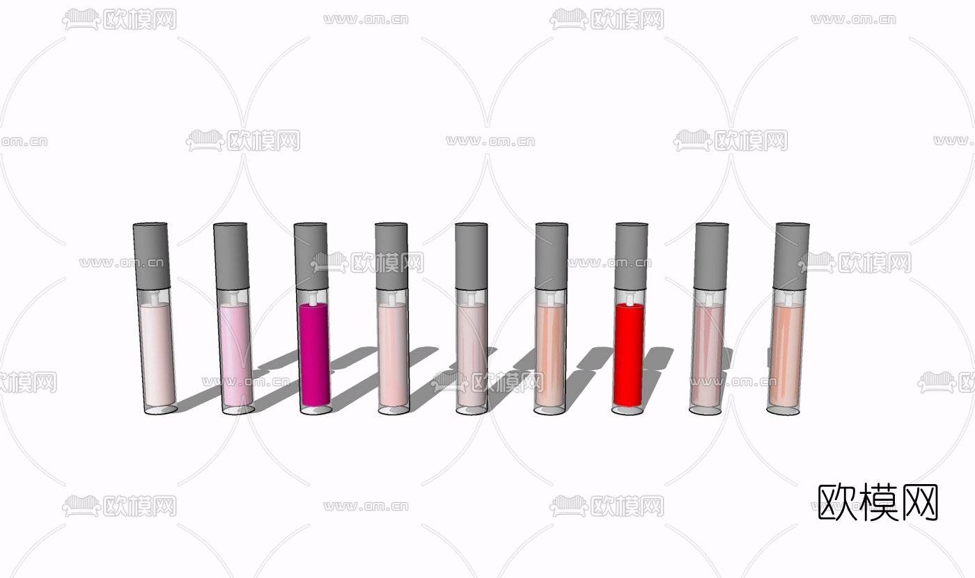 现代指甲油免费su模型下载