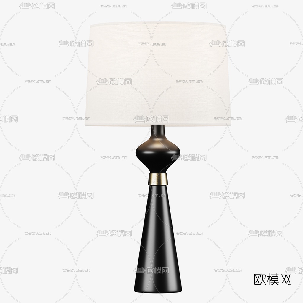 现代时尚台灯3d模型