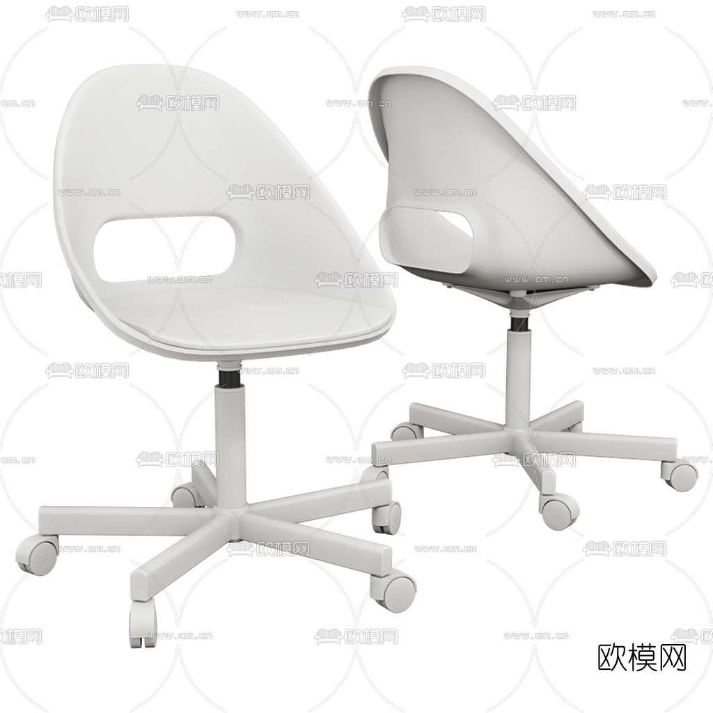 现代办公椅3d模型