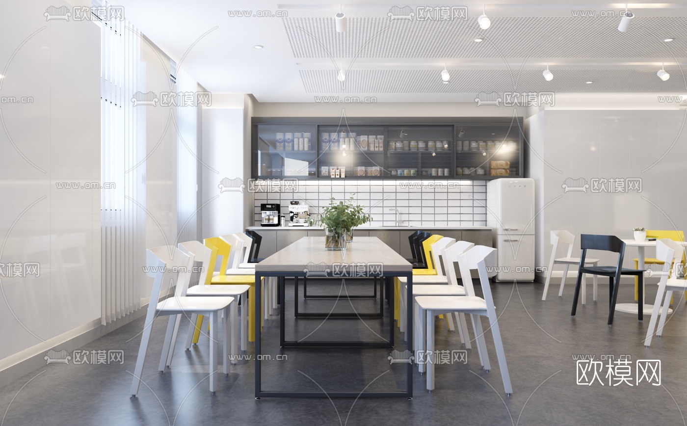 北欧茶水间3d模型下载