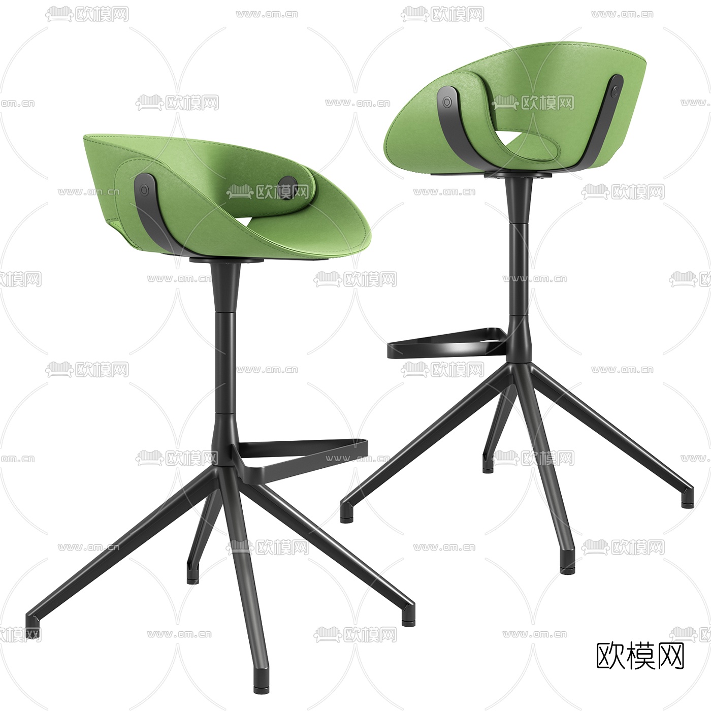 现代吧台椅3d模型