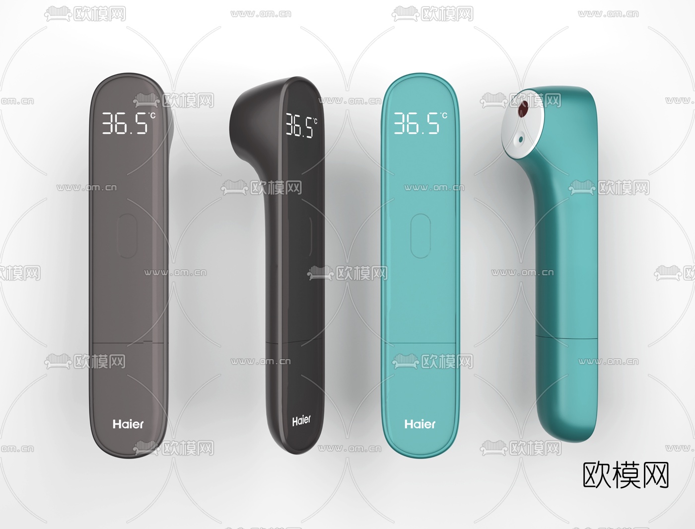 现代测温枪3d模型下载