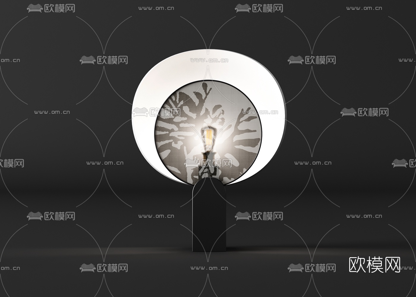 现代台灯3d模型下载