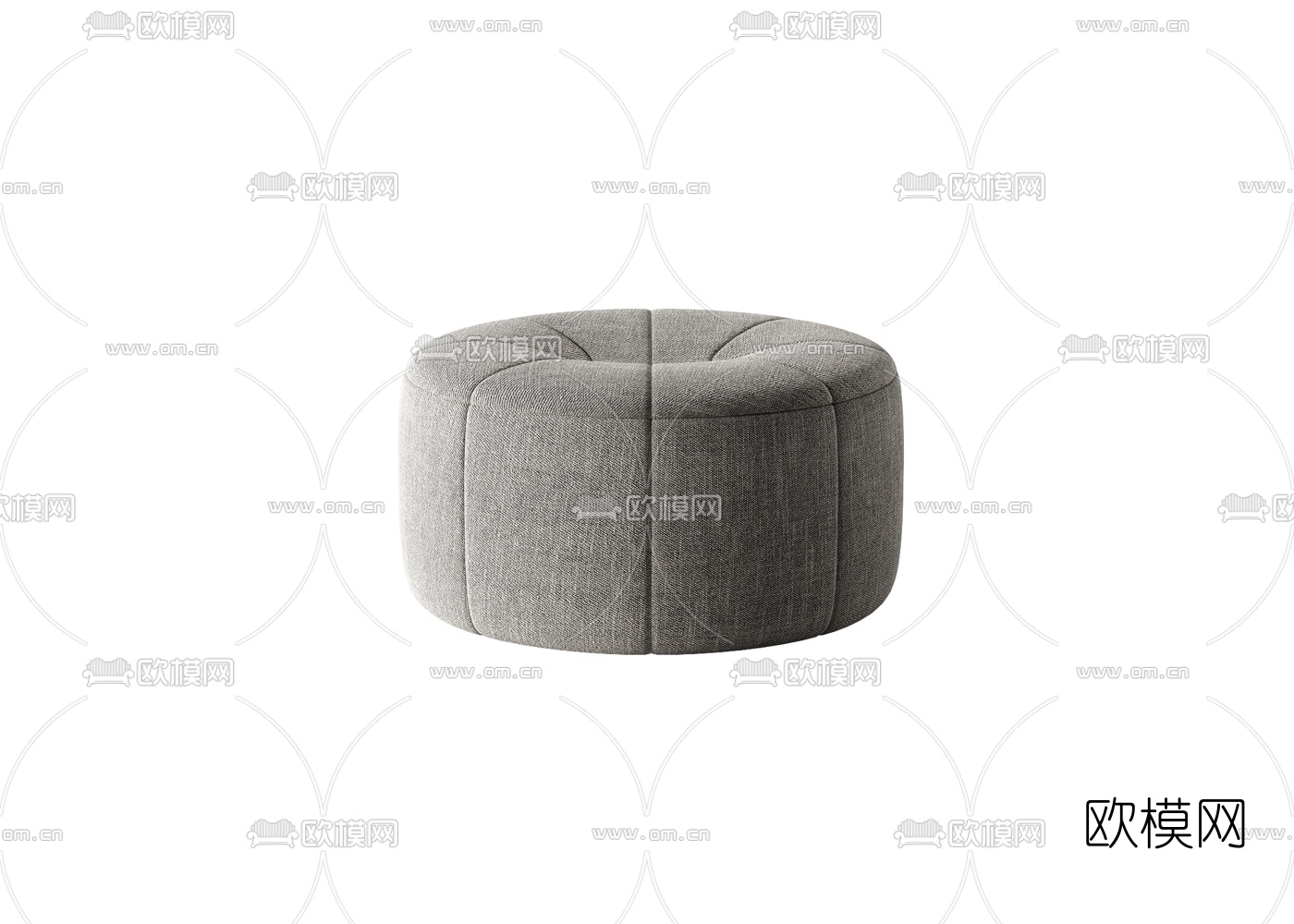 现代布艺沙发凳3d模型下载