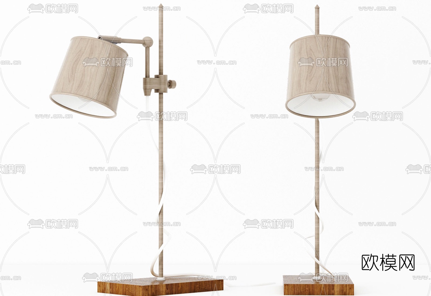 北欧简约落地灯3d模型下载