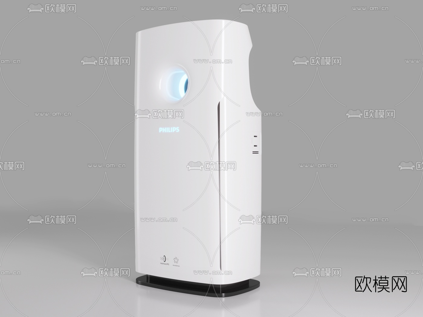现代飞利浦空气净化器3d模型