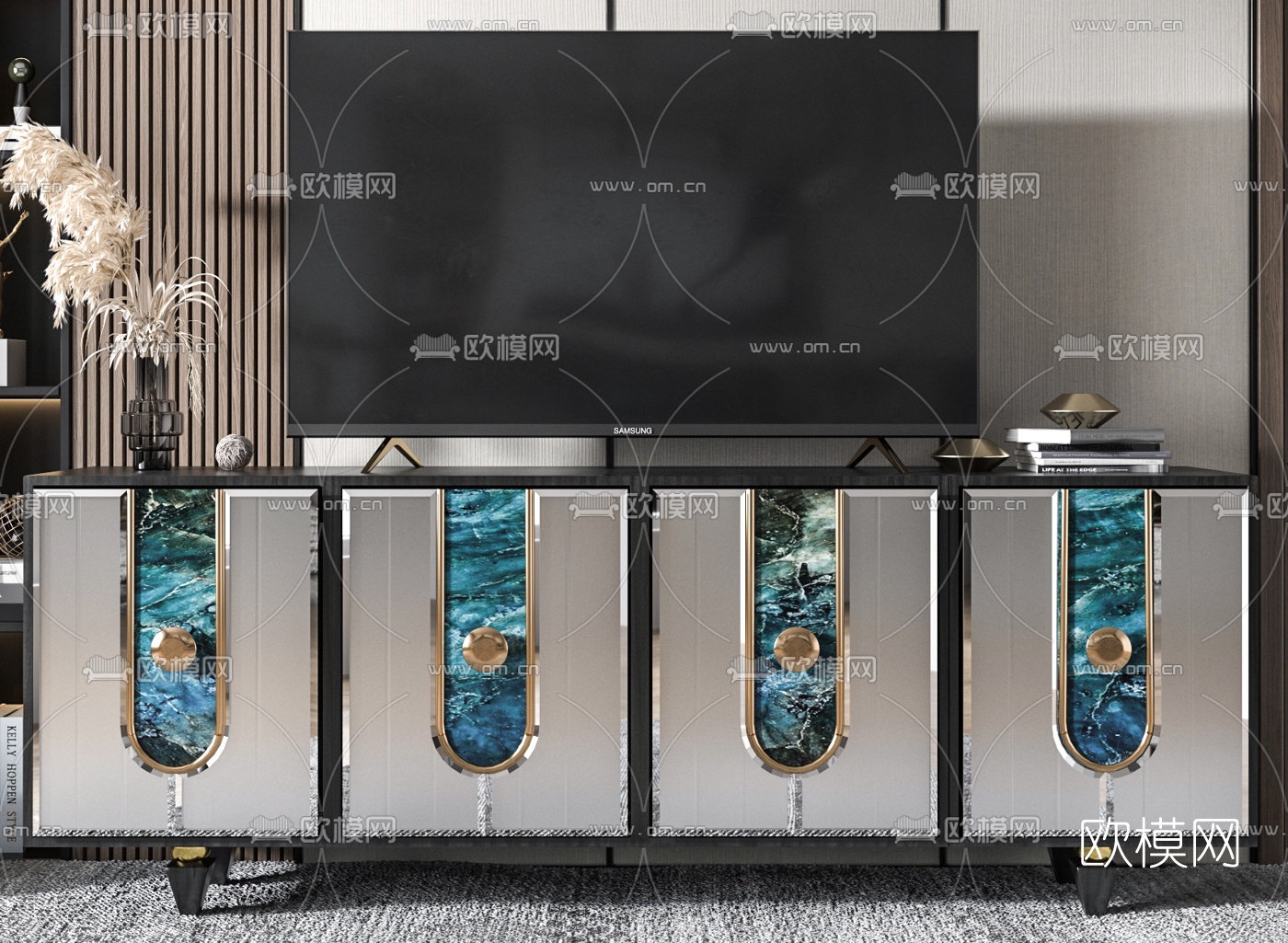 现代电视柜3d模型