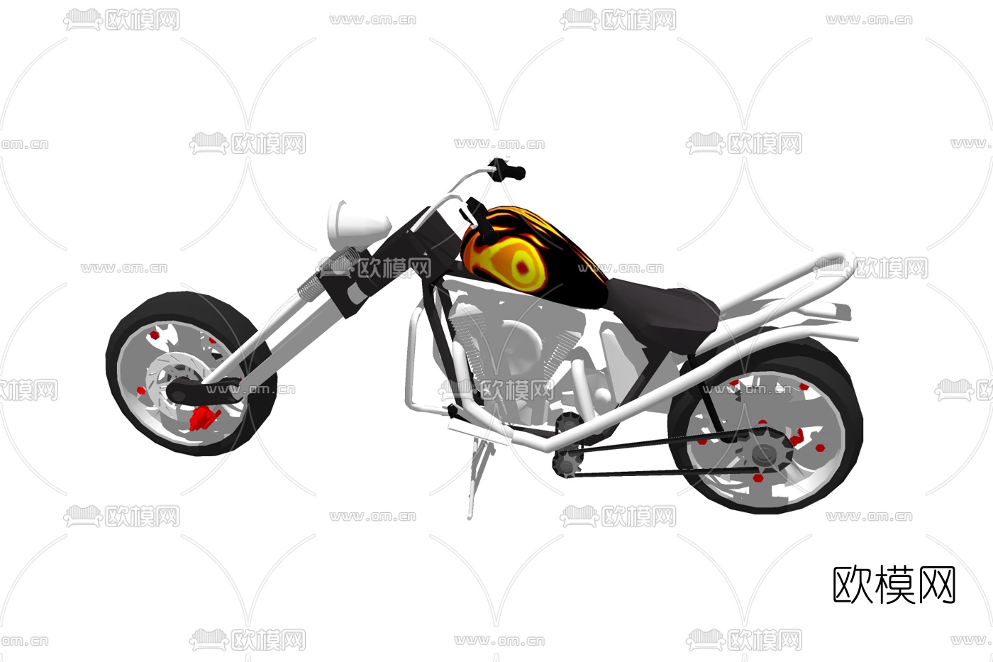 现代摩托车su模型下载