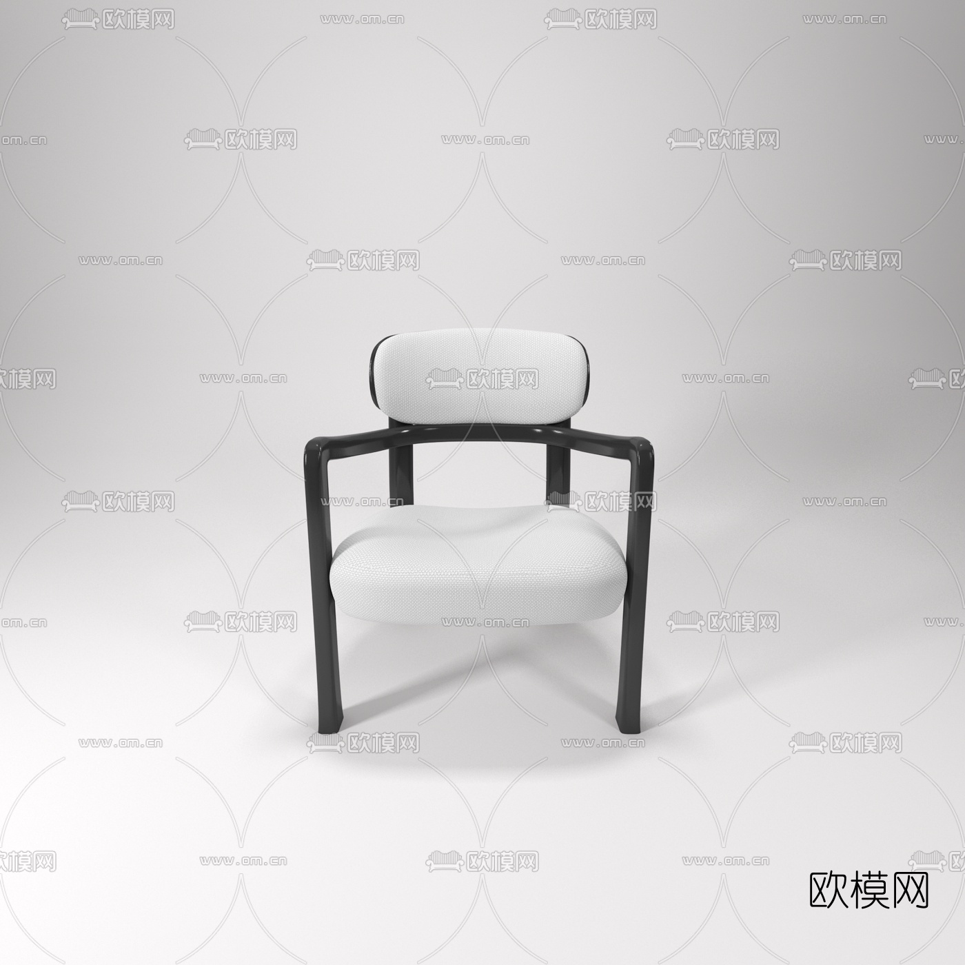 新中式单椅免费3d模型下载（渲染图5）