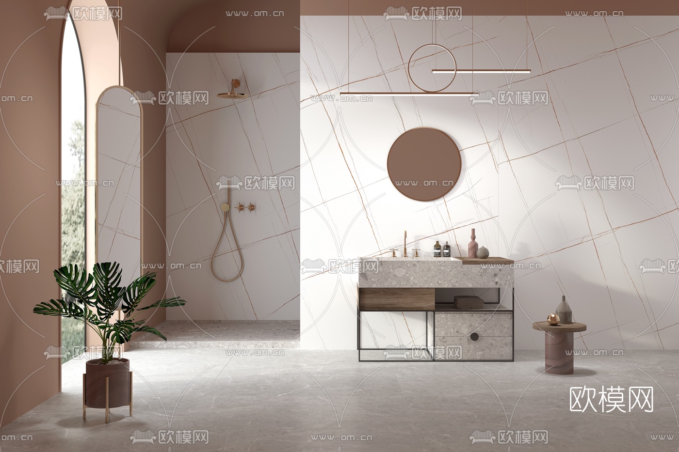 北欧浴室柜3d模型下载