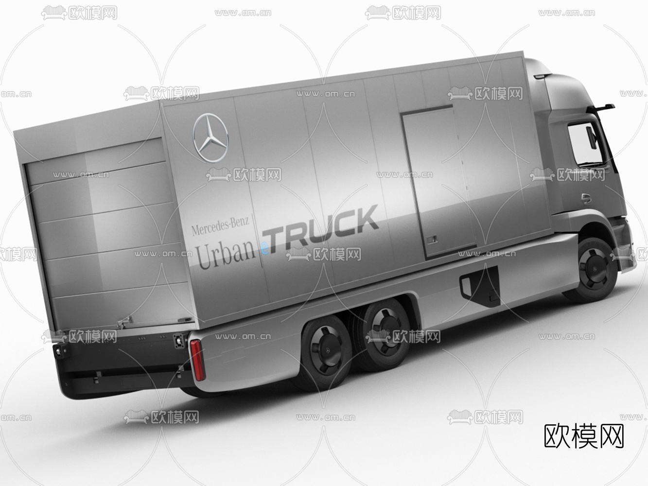 现代奔驰电动货车卡车3d模型
