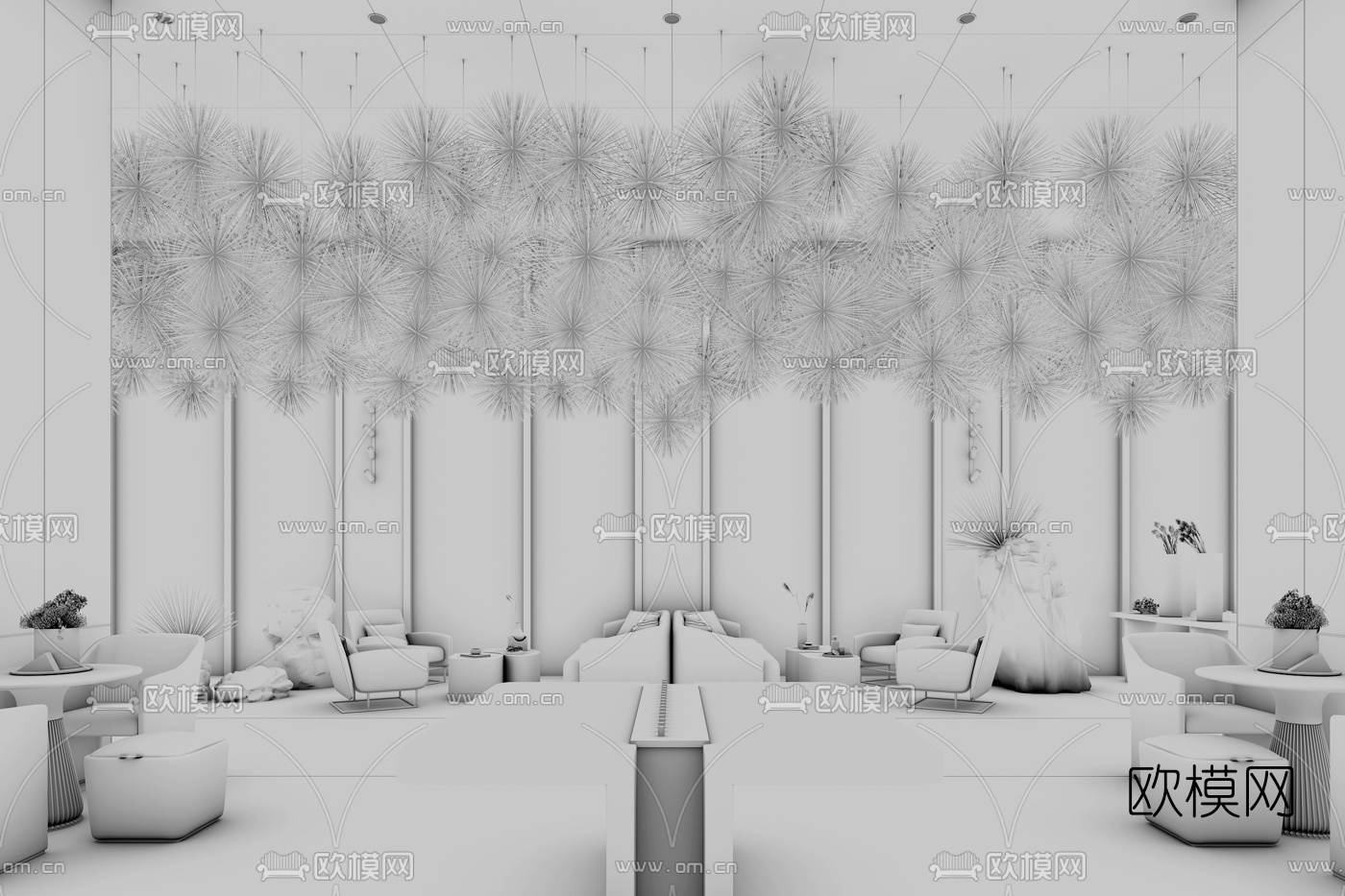 李益中设计 中海·麓湖公馆销售中心3d模型