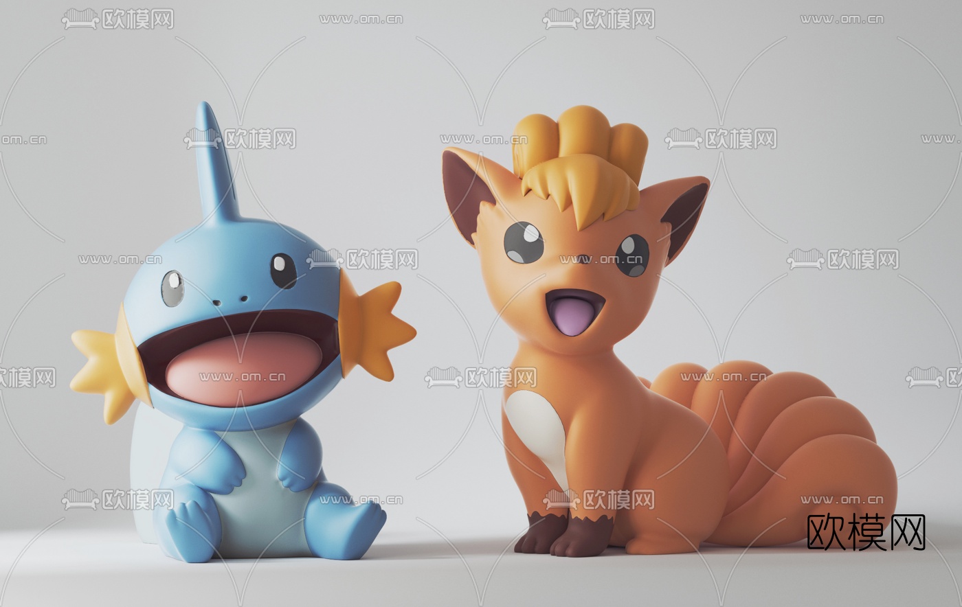 现代神奇宝贝手办玩具3d模型下载