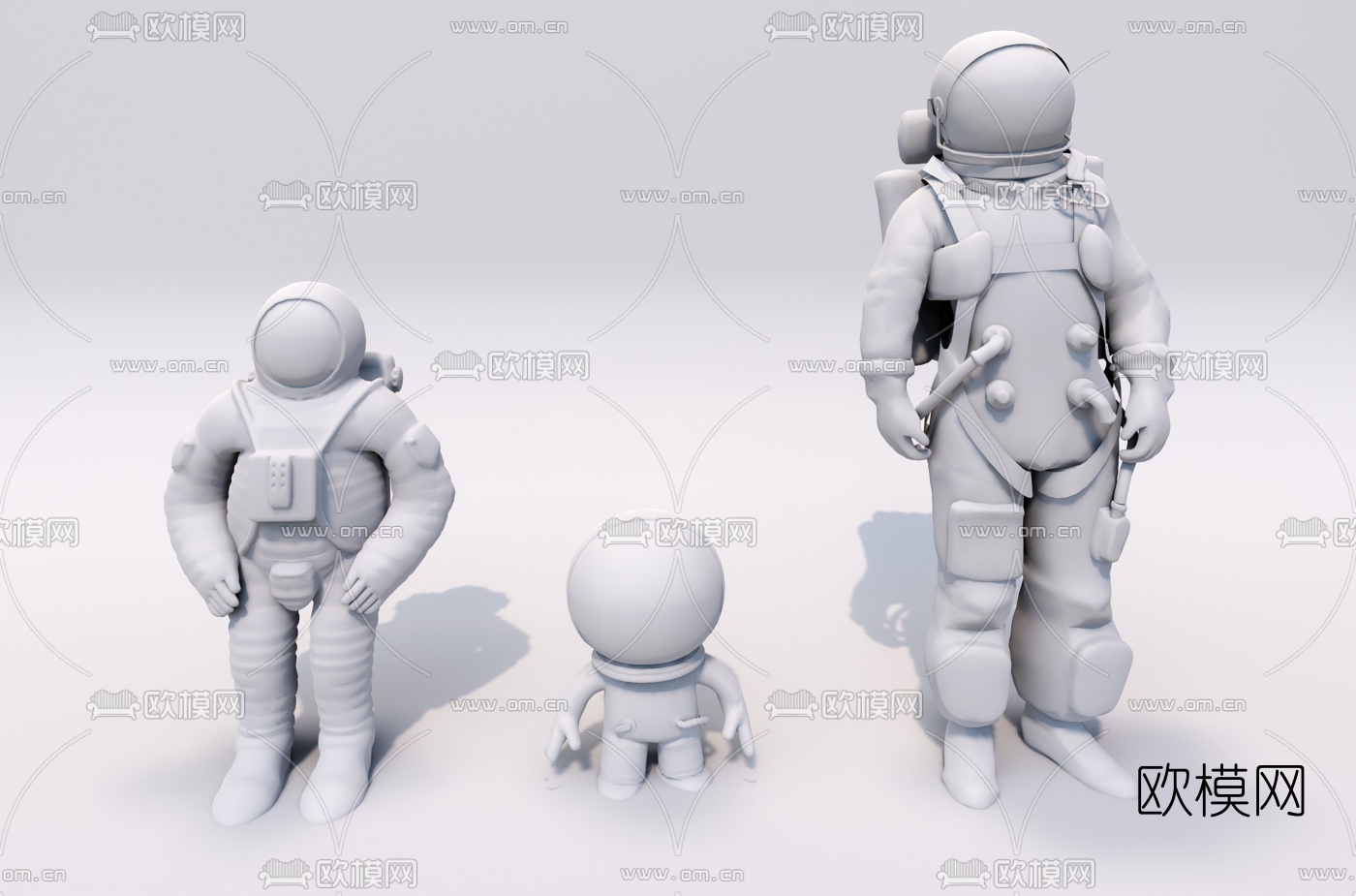 现代宇航员su模型下载（渲染图3）