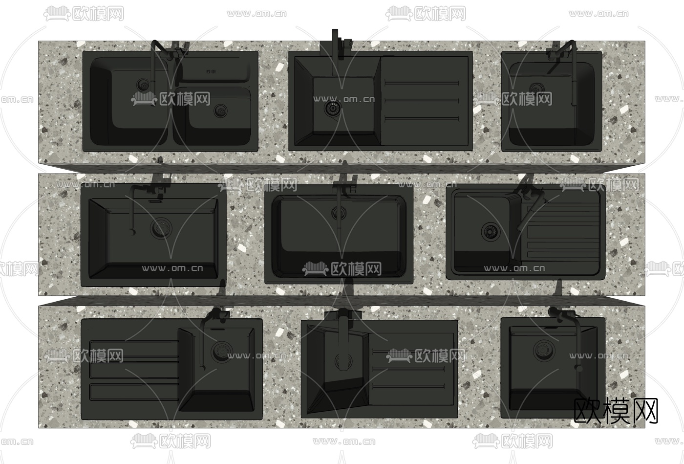 现代水槽su模型下载（渲染图2）