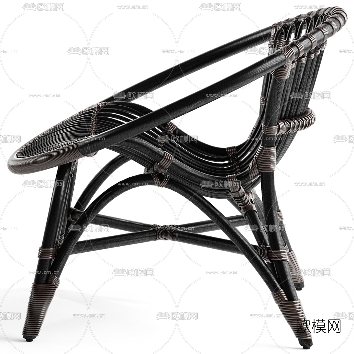 Moroso 藤编休闲椅3d模型下载（渲染图4）