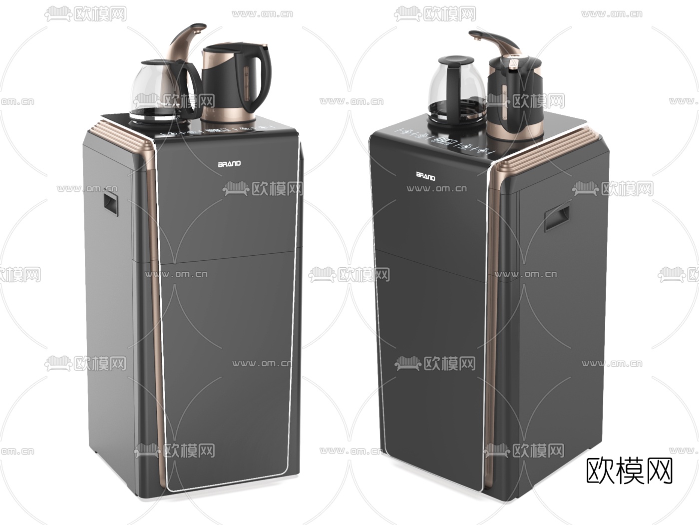 现代茶吧机饮水机3d模型下载
