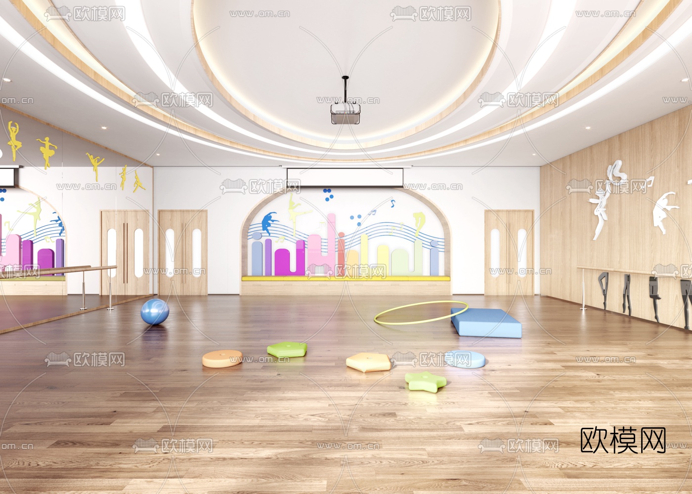 现代舞蹈音乐教室3d模型