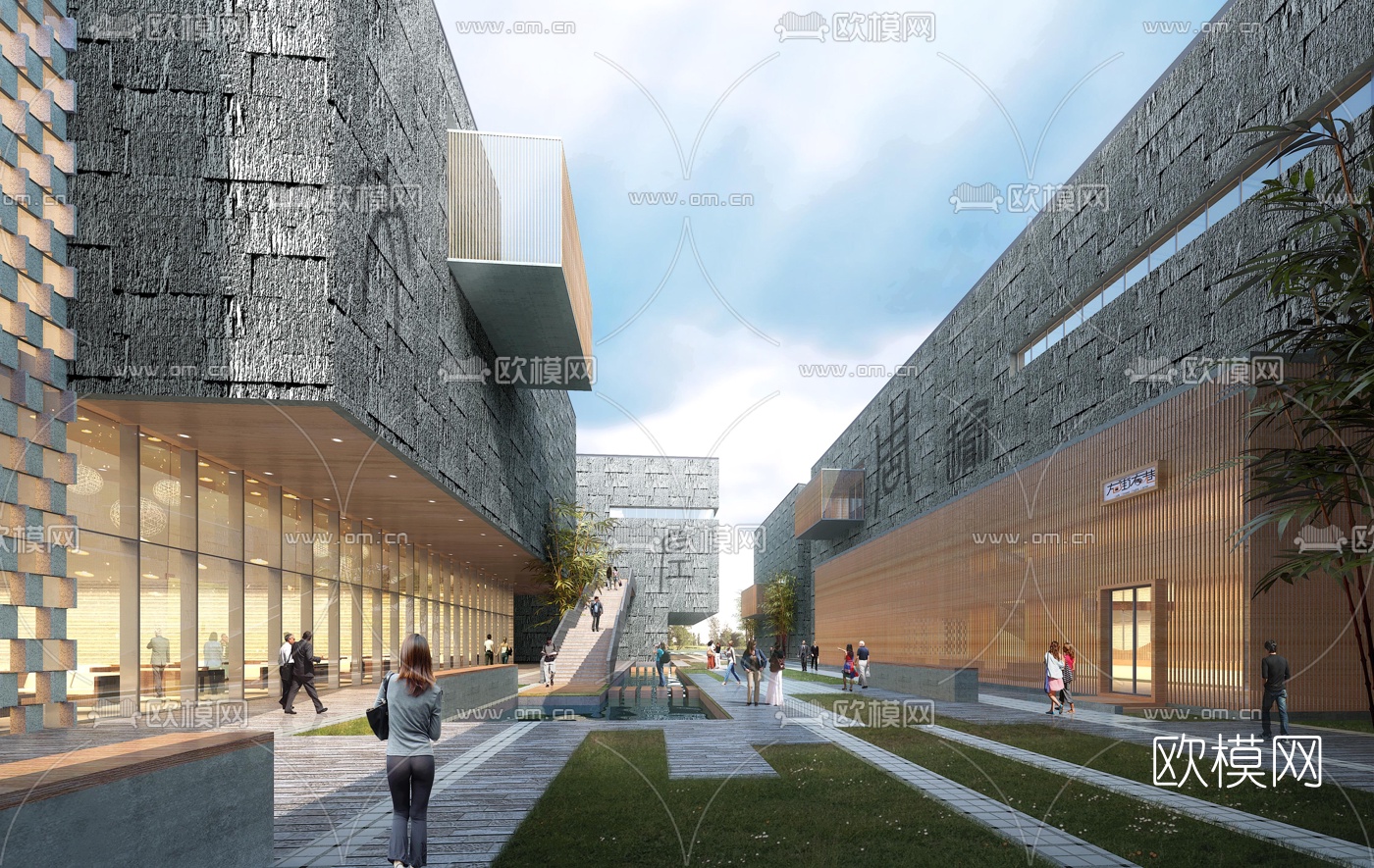 现代博物馆档案馆su模型下载（渲染图4）