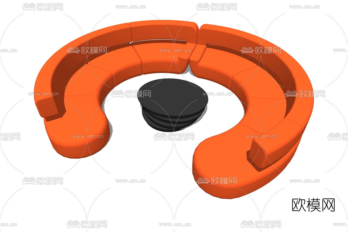 现代异形沙发免费su模型下载