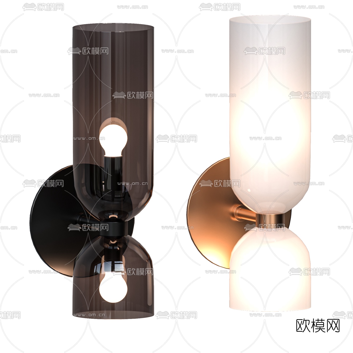 Cassina 玻璃壁灯3d模型下载