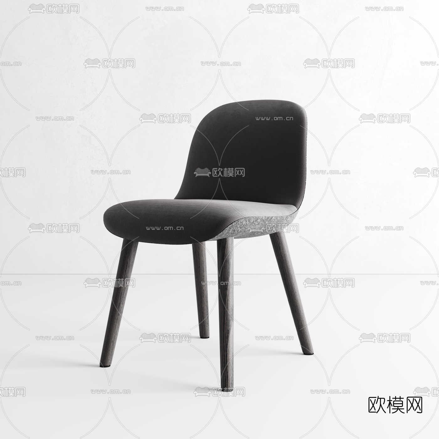 现代布艺单椅3d模型下载（渲染图5）