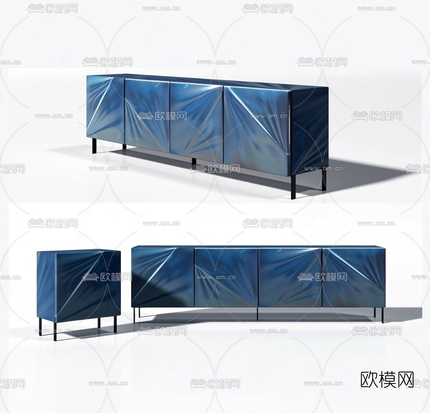 现代时尚电视柜3d模型