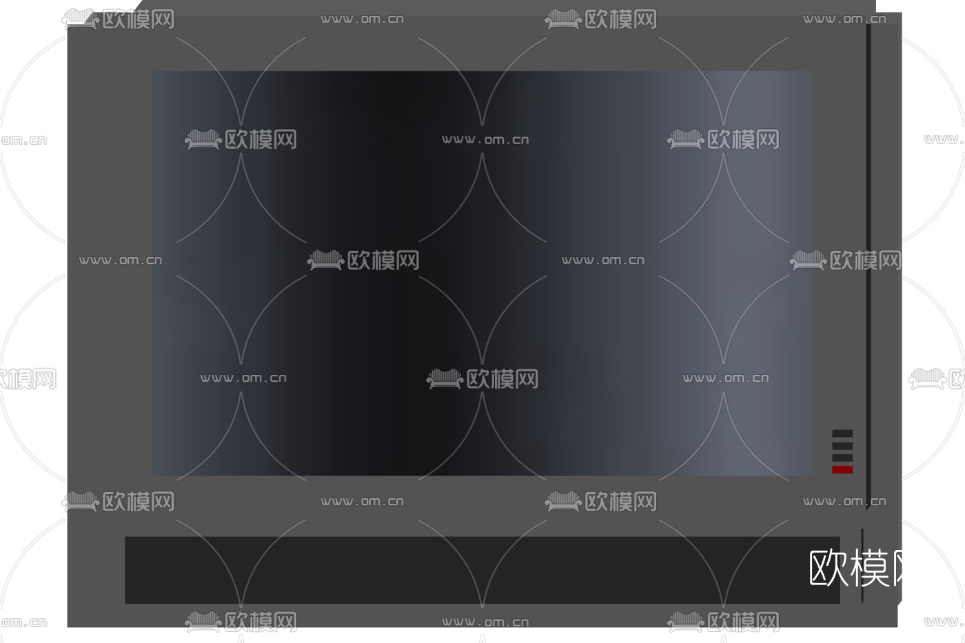 现代液晶电视su模型下载