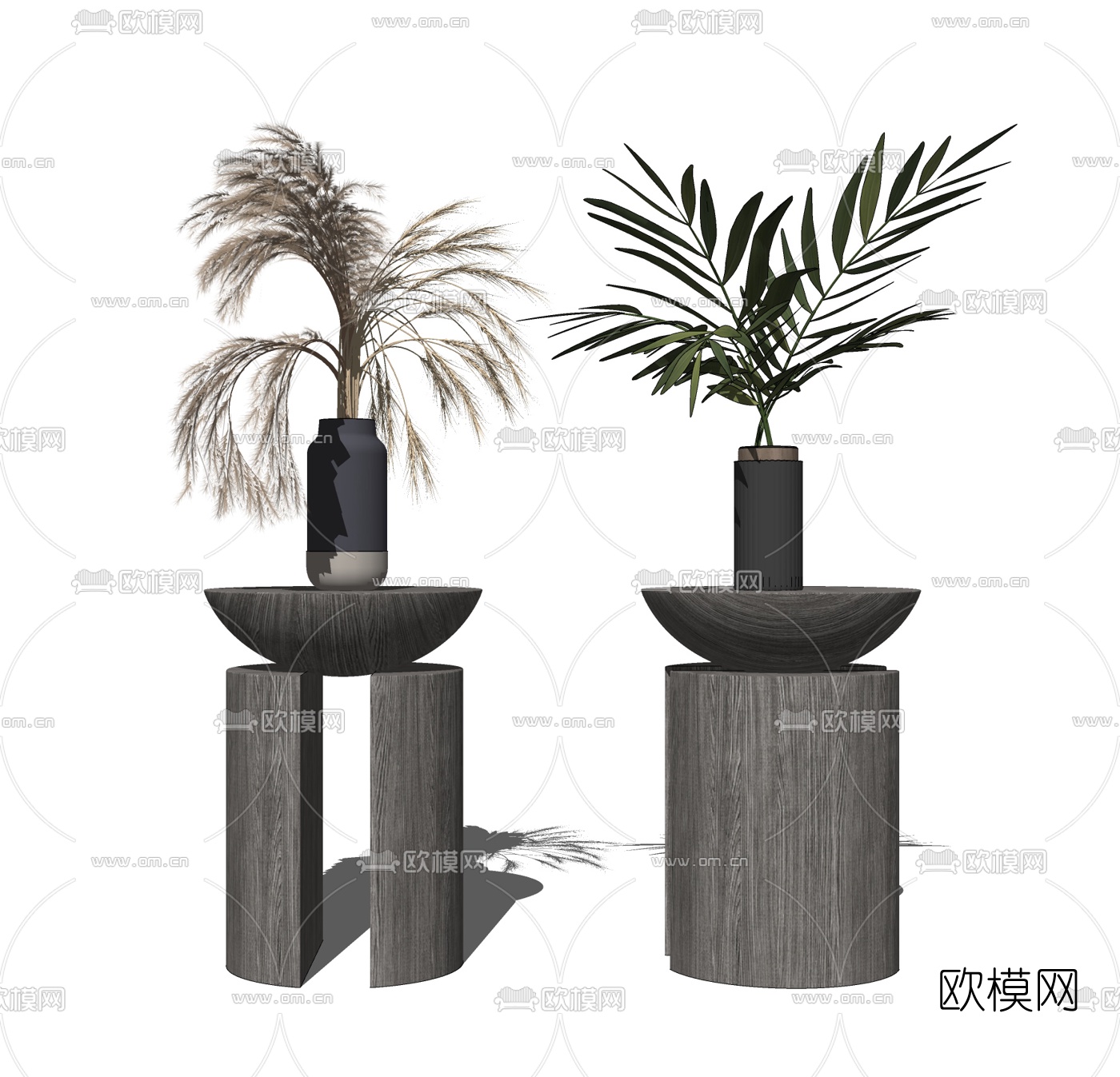 现代实木角几su模型