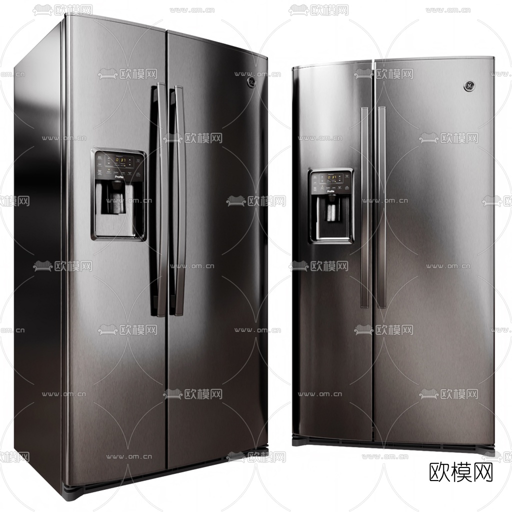现代冰箱消毒柜油烟机3d模型